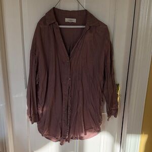 L*Space Dusty Rose Button-Down Shirt